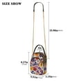 thumbnail image 2 of FORMRS Crossbody Bag for Women Quilted Travel Shoulder Cell Phone Purse with Chain Strap Handbag, Colorful Flowers Pattern, 2 of 7