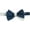Navy / Silver, variant on Edward Armah Men's Navy / Silver Silk Ribbed Hook Bow Tie - One Size