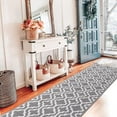 thumbnail image 5 of Yamaziot 2'x10' Runner Rugs for Hallway, Low Profile Farmhouse Kitchen Runner Laundry Room Rug, Washable Non Slip Entrance Floor Mat, Gray Carpet, 5 of 5