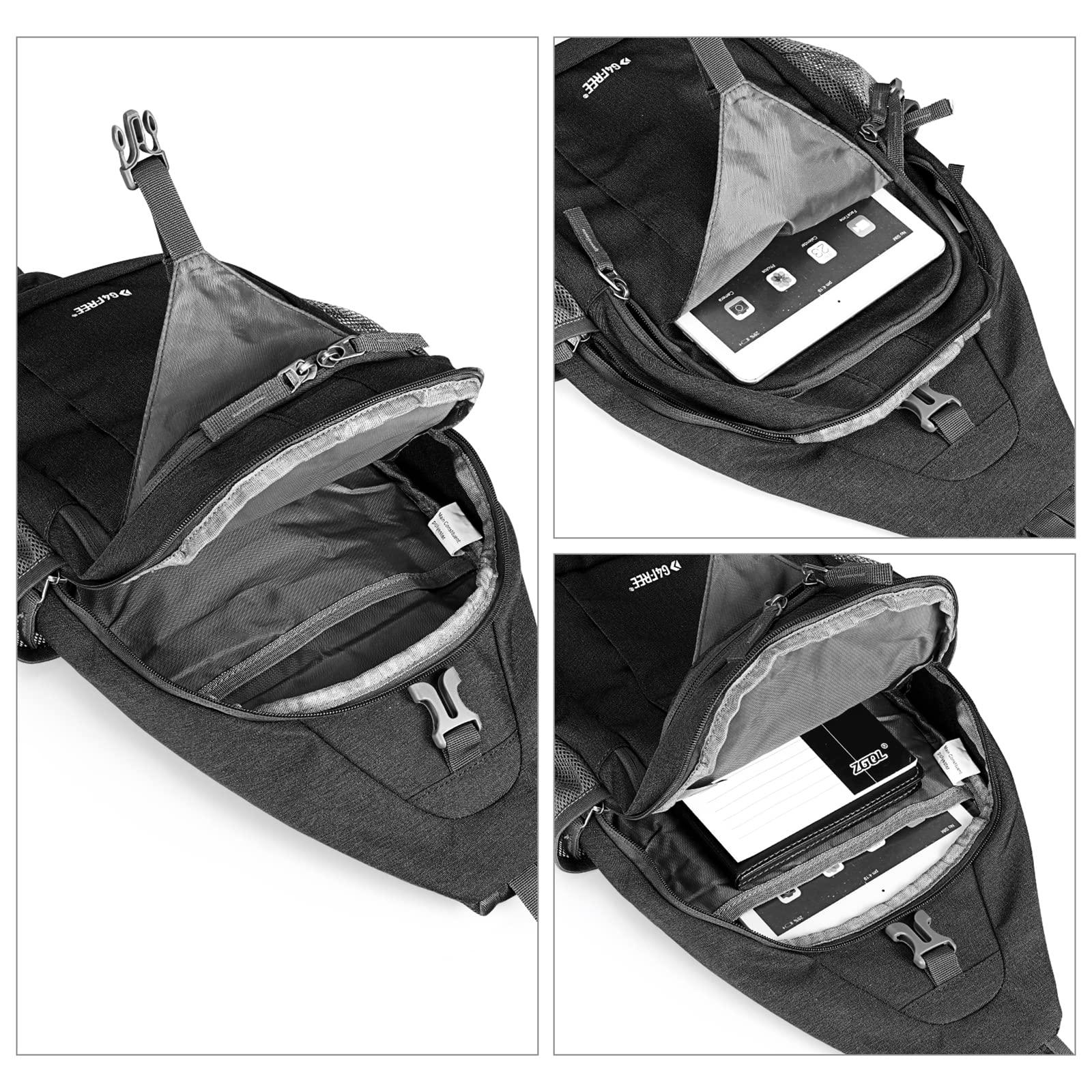 G4Free RFID Blocking Sling Backpack, 10L Capacity photo 6