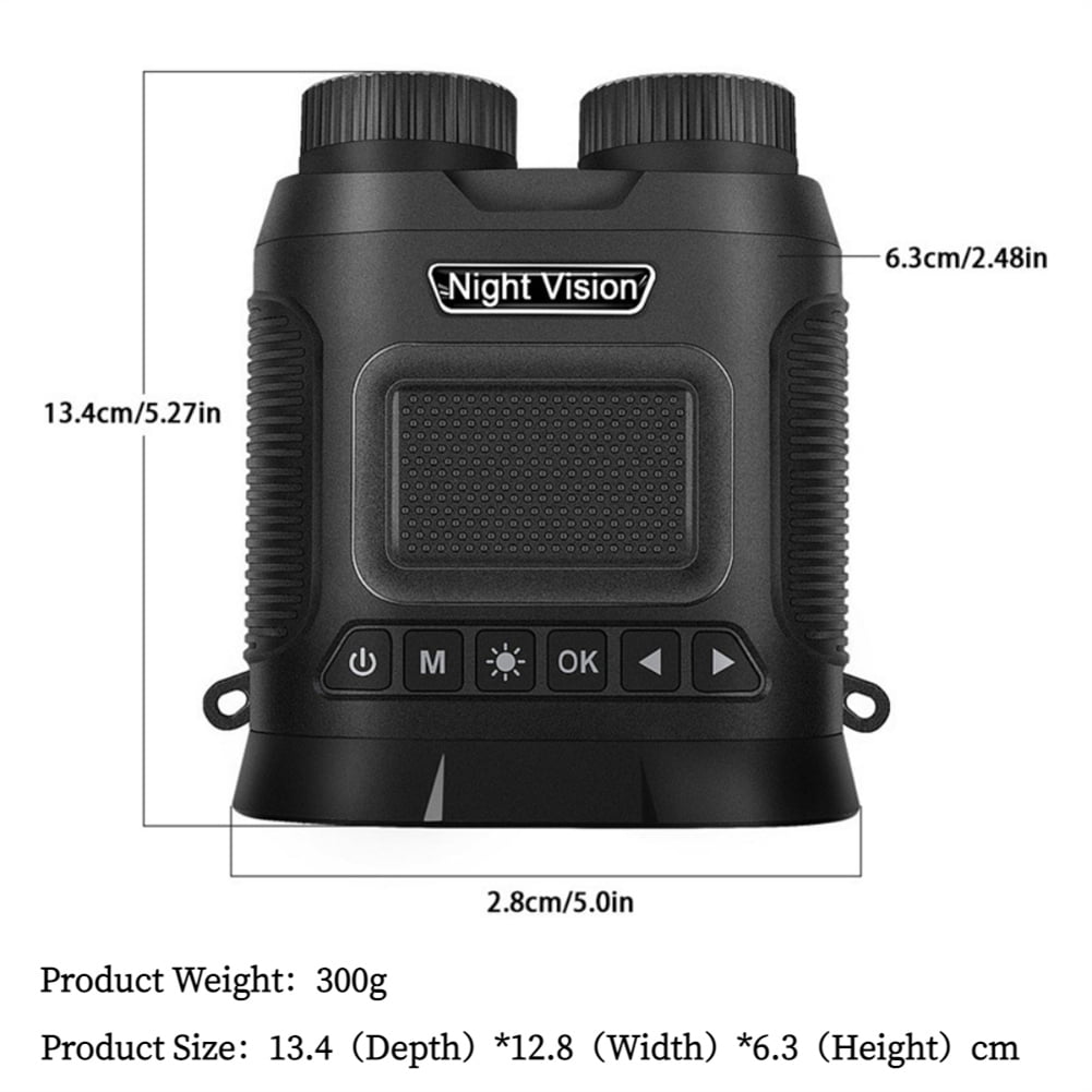 2024 New Night Vision Binoculars 8X Digital Zoom Powerful IR Illuminator 350m Range 2500mAh Lithium Battery for Outdoor