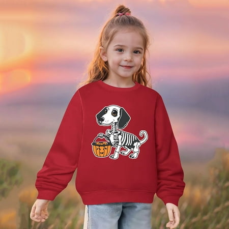 

Ganfancp Heart Print Long Sleeve Sweater for Girls & Boys - Soft Material Fashion Design Sizes 2-10 Years - Versatile Casual Wear Holiday Gift Finder