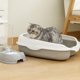 thumbnail image 4 of Caja de Semicerrada, Inodoro para Gatos A Prueba de Salpicaduras, Artículos de Limpieza para Gatitos Grandes, Cuenco Grande para Excrementos de , Pet Bupplies, 4 of 5