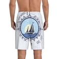 thumbnail image 3 of Gaeub Not All Who Wander Are Lost2 Printed Men's Short Pajama Pants, Lightweight Lounge & Sleep Bottoms Keep You Cool - Medium, 3 of 9