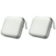thumbnail image 1 of 40 Uds. Capacidad Disco CD DVD Cartera Organizador Almacenamiento Estuche Protector (blanco), 1 of 6