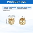 thumbnail image 2 of 26 Pcs Threaded Inserts, M4 Brass Heat Set Insert for 3D Printing, M4x5.5x4mm, 2 of 6