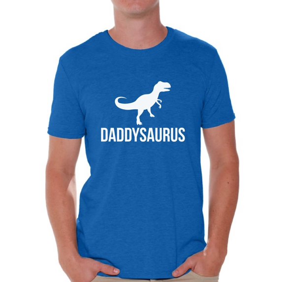 Awkward Styles Men's Daddysaurus Cool Graphic T-shirt Tops Father`s Day Gift Daddy Saur