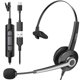 thumbnail image 1 of Auriculares USB Wantek monoaurales con micrófono con cancelación de ruido, 1 of 8