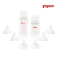 thumbnail image 1 of Set de biberones Pigeon con tetinas, 1 of 6
