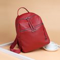 thumbnail image 3 of Necessary for the beginning of the semester Women Backpack Bag Wild Soft Leather Student Bag Backpack, 3 of 3