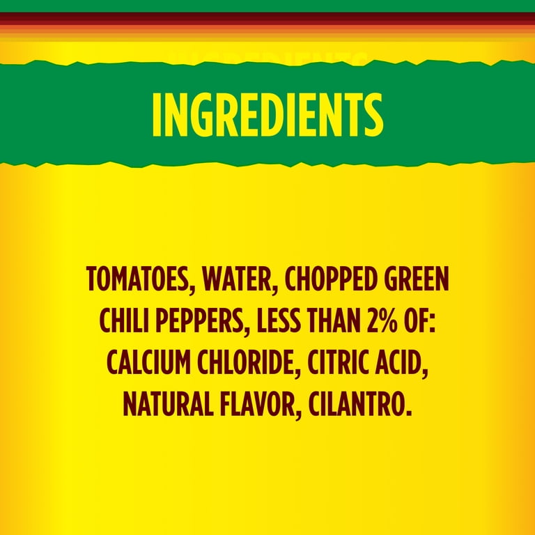 RO*TEL Diced Tomatoes and Green Chilies, 10 oz, No Salt Added