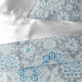 thumbnail image 5 of 6ix Tailors  Osha Comforter & 2 Pillow Shams Set, Sky & Gray - Full & Double Size - 3 Piece, 5 of 5