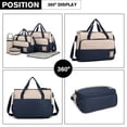 thumbnail image 4 of 5Pcs Baby Diaper Bag Suits Mom Baby Bottle Holder Mother Mummy Stroller Maternity Nappy Bags Sets Navy, 4 of 6
