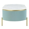 thumbnail image 3 of Furniture of America Timi Glam Wood 1-Drawer Coffee Table in Green, 3 of 11