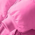 thumbnail image 5 of BRGZLK Kids Winter Parka Boys Girls Cute Solid Color Thickened Mid-Length Puffer Jacket Long Sleeved Warm Hooded Outwear Coat with Pockets Hot Pink 5-6 Years, 5 of 6