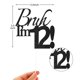 thumbnail image 2 of Cake Topper Varpotle Brush I'm 12 Black Glitter para cumpleaños número 12, 2 of 6