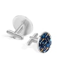 thumbnail image 3 of Hanukkah Formal Attire Essential: Stainless Steel Men's Cufflinks Set for Suits and Dress Shirts, 3 of 6
