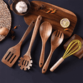 thumbnail image 2 of ACDANC Soup Spoon This Wooden Soup Spoon Is Durable, Comfortable, and Eco-Friendly, Making It Perfect for Everyday Use. Wooden Spoons for Cooking,Size4, 2 of 3