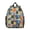 Geometric Multicolor Cat, variant on Black and White Cat Head Backpack for School, Cute School Bag with Adjustable Shoulder Straps and Padded Back, 13.8"x11.4"x6"