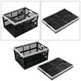 thumbnail image 4 of Uumitty 3-Pack 40 L Large Folding Basket, Plastic Collapsible Storage Crate, Black, 4 of 7