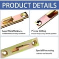 thumbnail image 4 of 4 Set Bed Rail Fasteners Heavy Duty Bed Rail Brackets Bed Frame Rail Hardwa-5 INCH（Screws Included）, 4 of 7