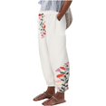 thumbnail image 1 of Pantalones de verano para mujer, informales, cómodos, con bolsillos sueltos, de color sólido Pompotops ulkah939193, 1 of 6