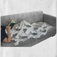 thumbnail image 6 of Vineyard Soft Flannel Fleece Throw Blanket, Hand Drawn Sketchy Fruits Summer Ripe Simplistic Farmers Graphic Artwork, Cozy Plush for Indoor and Outdoor Use, 50" x 60", Grey White, by Ambesonne, 6 of 6