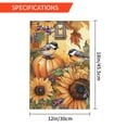 thumbnail image 3 of YladaFaie Watercolor Garden Flag Autumn Bird Yard Flag 12 X 18 Inch Double Sided,Fall Thanksgiving Pumpkin Garden Flag Home Decorative Outdoor, 3 of 7