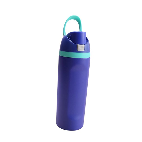 stanreset Insulated Water Bottle 600ml Stainless Steel for Hot Office Blue Drinks Cars Blue Cup mouth 7.4cm
