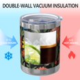 thumbnail image 2 of 12oz Tumblers Pioneer Flower Vacuum Insulated Stainless Steel Travel Tumbler Cups Mug with Lid and Straw for Beer,Coffee,Beverages with Cleaning Brush for Cold & Hot Drinks, 2 of 5