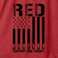 thumbnail image 3 of Wild Bobby Remember Everyone Deployed RED Support Our Troops Military Black Flag Women Tri-Blend Racerback Tank Top, 3 of 6
