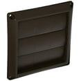 thumbnail image 1 of 4 In. Exhaust Wall Louvered Vent, Brown Plastic - 2677B, 1 of 3