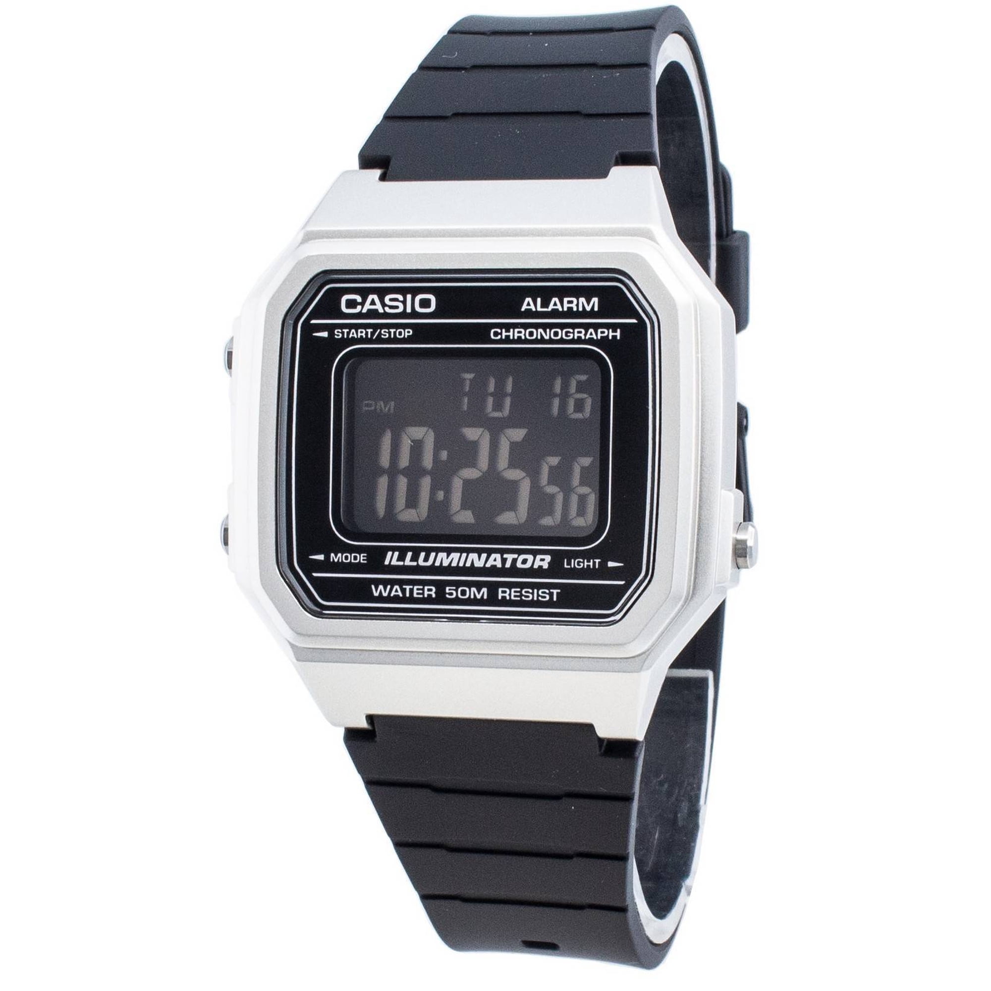 Casio W-217HM-7BV Chronograph Black Band Quartz Men's Digital Watch