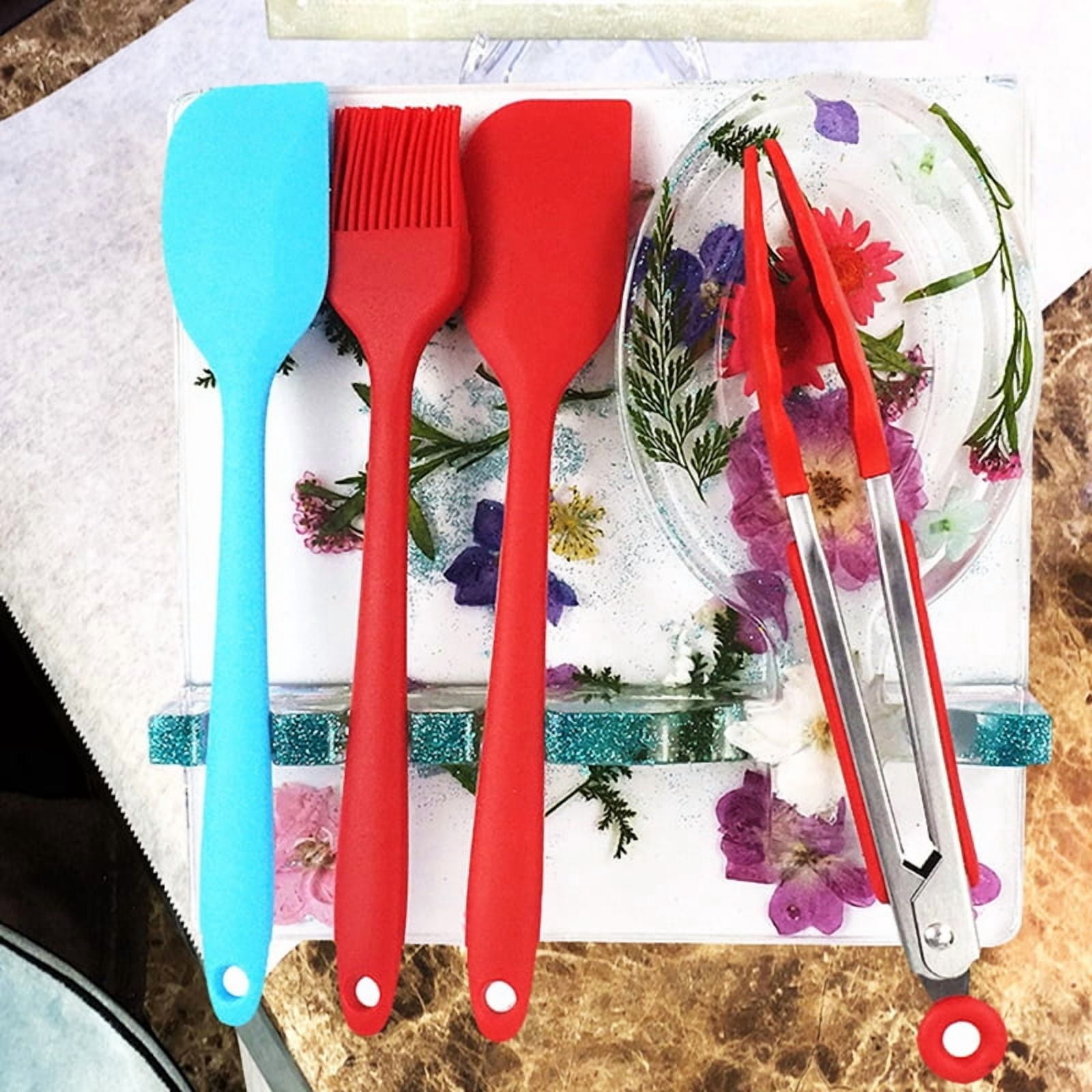 Spoon Storage Tray Epoxy Resin Mold Tableware Rack Plate Casting Silicone Mould
