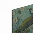 thumbnail image 2 of Luxe Metal Art 'Peacock Arbor V Blue' by Sue Schlabach, Metal Wall Art, 24"x24", 2 of 8