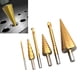 thumbnail image 5 of Juego de brocas escalonadas con revestimiento de Ti, herramienta de corte de agujeros de flauta recta de Metal con punzón central, vástago Triangular, 5 of 8