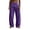 07#Dark Purple, variant on Mens Stretch Ribbed Waist Loose Straight Sweat Joggers Adjustable Drawstring Deep Side Pockets Lightweight All Match Daily Casual Sports Bottoms