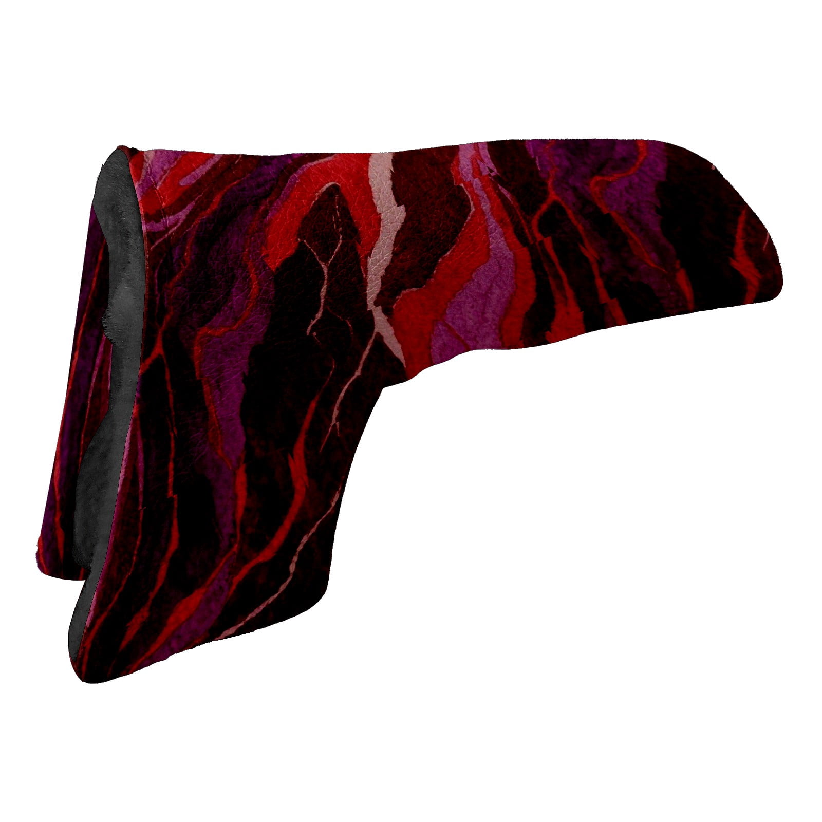 Golf Club Head Cover | Leather Golf Club Putte Headcover , Waterproof Golf Club Head Cover Set Driver Headcovers for Golf Clubs Men Women Red Purple Wave