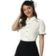 thumbnail image 1 of Blusa vintage Allegra K con cuello Peter Pan Blanco L, 1 of 5