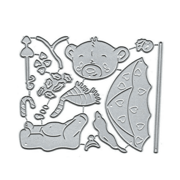 Teddy Bear Cutting Dies Set F07M2-7-ZG262