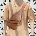 thumbnail image 6 of SLYNSHome Crossbody Chest Bags Sling Bag Backpack Purse for Men Women Shoulder Pouch with Earphone Hole (Khaki), 6 of 9