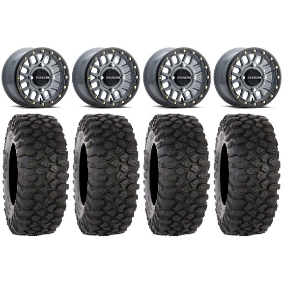 Raceline Podium Bdlk 14" Gy Wheels 28" XC450 Tires Sportsman RZR Ranger