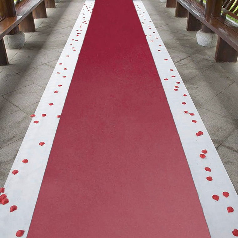 19.7x3.3ft Red Carpet Aisle Floor Rug Party Decor Rubber Back anti-slide Wedding 
