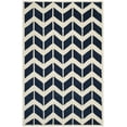 thumbnail image 2 of SAFAVIEH Chatham Easton Geometric Wool Area Rug, Dark Blue/Ivory, 5' x 8', 2 of 7
