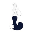 thumbnail image 2 of Uandlove Easter Bunny Letter L Ornament Wooden Bunny Ear Wall Door Hanging Decor for Easter Spring Home Party Decoration, 2 of 6
