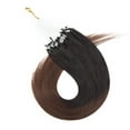 thumbnail image 6 of MY-LADY Ombre Micro Loop Ring 100% Remy Human Hair Extensions Thick Invisible Nano Beads Micro Link Hairpiece 50S 1G, 6 of 10