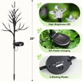 thumbnail image 7 of Solar Flowers Lights Garden Decor, Solar Garden Lights Outdoor Decorative,2Pack 40LED Solar Lights Outdoor Garden Waterproof for Outside Yard,Lawn,Patio,Pathway Decorations Gardening Gifts, 7 of 7