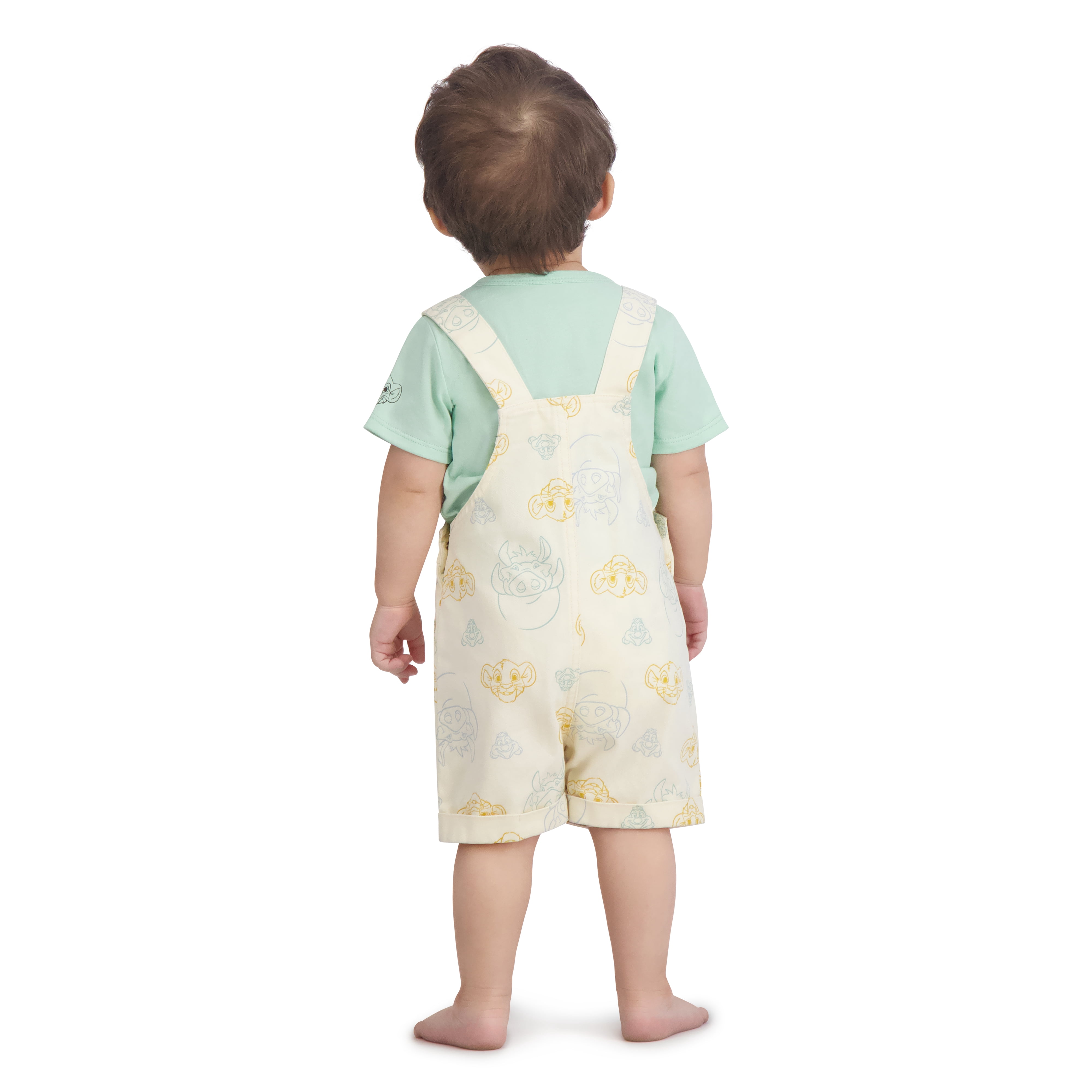 Disney Lion King Baby Boy 2 piece Shortall Set, Sizes 0/3 Months-24 Months