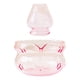 thumbnail image 1 of Tazón japonés para té matcha de 550 ml con vertedor, resistente al calor, transparente, con batidor para matcha. rosa, 1 of 9