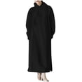 thumbnail image 1 of cfhntfmh Robes Grande Taille pour Femmes à Manches Longues Chandails à Capuchon Doux Robe Chandail Chaude en Molleton Fluide Longue Robe Maxi, 1 of 7